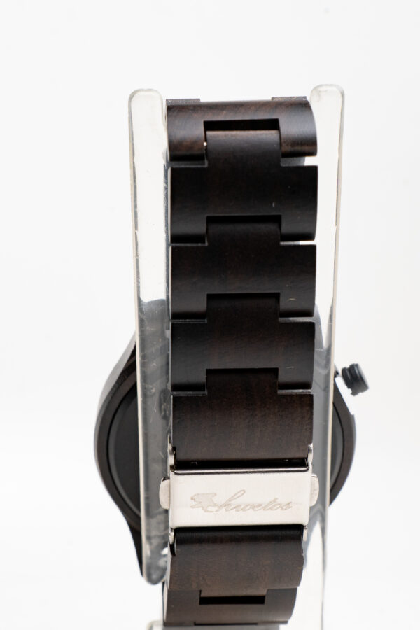 RELOJ MADERA ÉBANO HOMBRE - Imagen 3