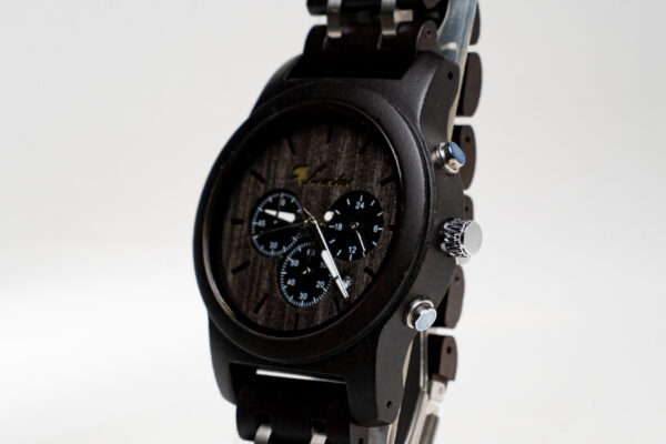 RELOJ MADERA CRONOGRAFO - Imagen 4